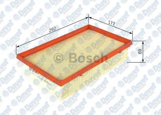 BOSCH F026400287 Hava Filtresi A1 40 Tfsi Golf Vii A3 Leon Octavia 1.6 Tdi 1.8 Tfsi 2.0 Tdi